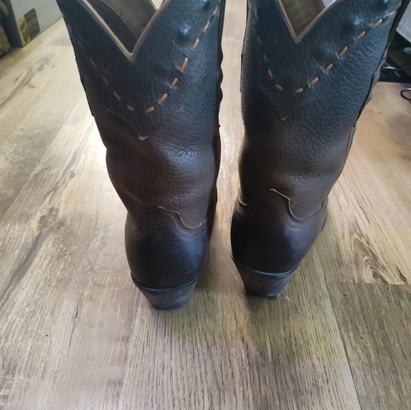 Women's Ariat Western Leather Boots - Brown Size 8B - Picture 4 of 8